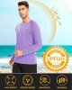 Men's Long Sleeve Shirts UPF 50+ UV Sun Protection Athletic Shirts for Hiking Running Workout Rash Guard